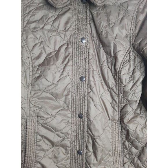 Lands' End Lightweight Mid Length Quiltted Coat Women Size Small Side Pockets - Picture 10 of 12